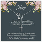 SmileBelle Nurse Graduation Gift for Women, Nurse Week Necklace Appreciation Practitioner Gifts for Nurses Female, Preceptor Gifts Nursing School Medical Assistant Jewelry for New Nurses Accessories