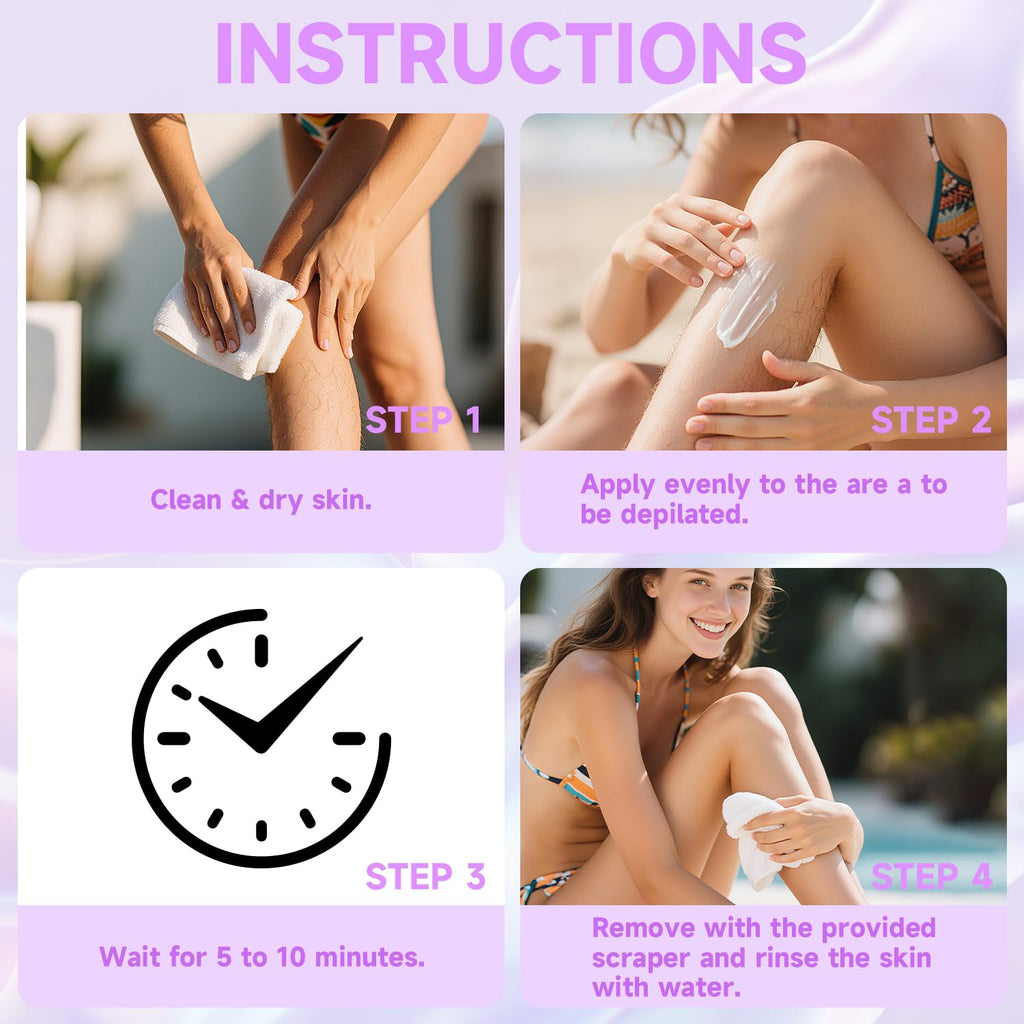 PHOFAY Smooth Hair Removal Cream for Women and Men Sensitive Skin – Fast-Acting with Aloe & Hyaluronic Acid Cloudsense Hair Removal Spray Dermatologist-Recommended (1, Spray Depilatory Cream)