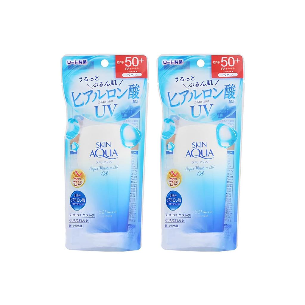 Skin Aqua Uv Super Moisture Gel Hydrating Sunscreen Spf50+/Pa++++ - 110G - Pack Of 2