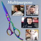 Professional Hair Cutting Shears,6.5 Inch Barber Hair Cutting Scissors Sharp Blades Hairdresser Haircut For Women/Men/Kids Japanese Stainless Steel