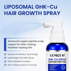 Ghk-Cu Peptide Hair Serum - Liposomal Copper Peptides For Hair Growth, Multi Peptide Serum For Thinning Hair, Non-Greasy Leave-In Scalp Spray Supports Fuller Hair & Scalp Barrier For Women & Men 80Ml