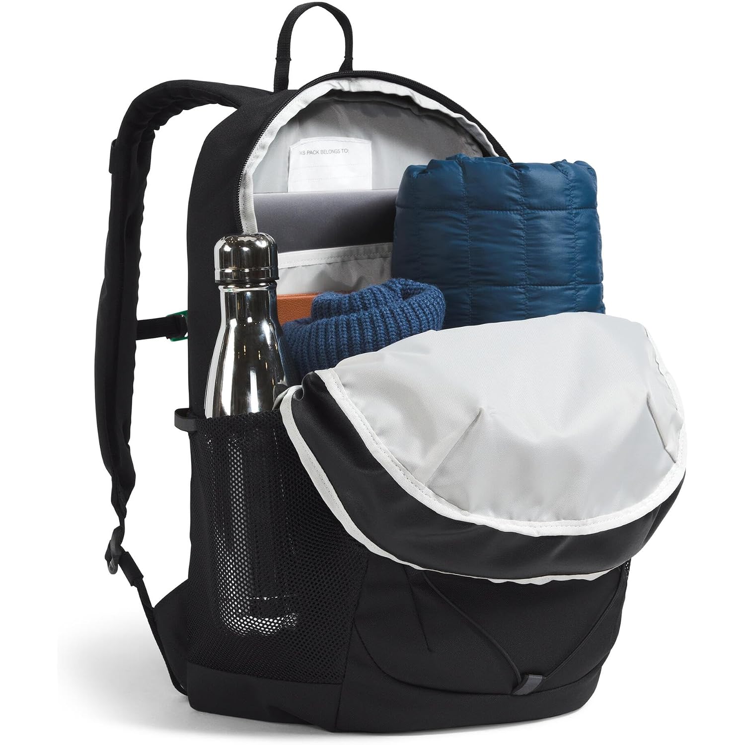 The North Face Kids' Court Jester Backpack - Water-Repellent Travel Bag, Spacious Main Compartment, For Tweens/Young Teens, Tnf Black, One Size