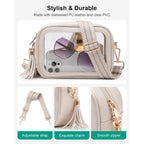 Clear Bag for Stadium Events, Clear Crossbody Purse for Women, Small Stadium Approved Bag for Concerts Games