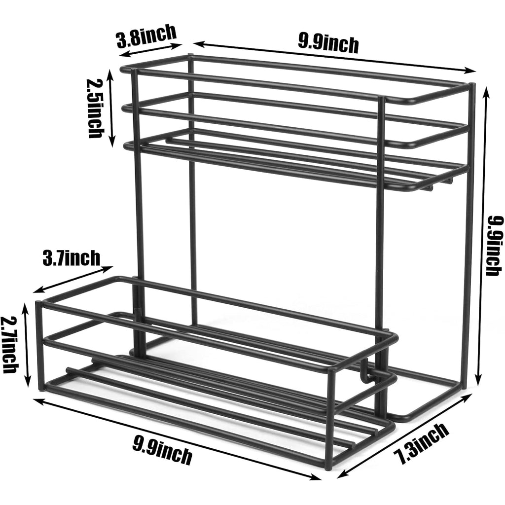 Mcsapil Coffee Syrup Organizer(6 Bottle Capacity),Coffee Syrup Rack For Coffee Bar,Kitchen.Small Wine Rack For Bar,Family,Storage For Syrup, Wine, Dressing