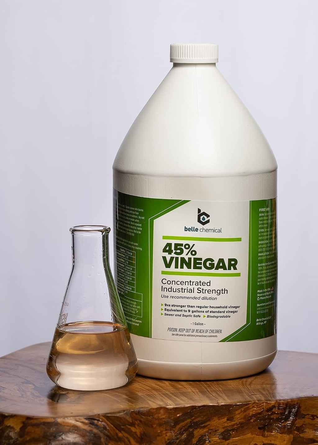 45% Pure Vinegar - Concentrated Industrial Grade (1-Gallon)