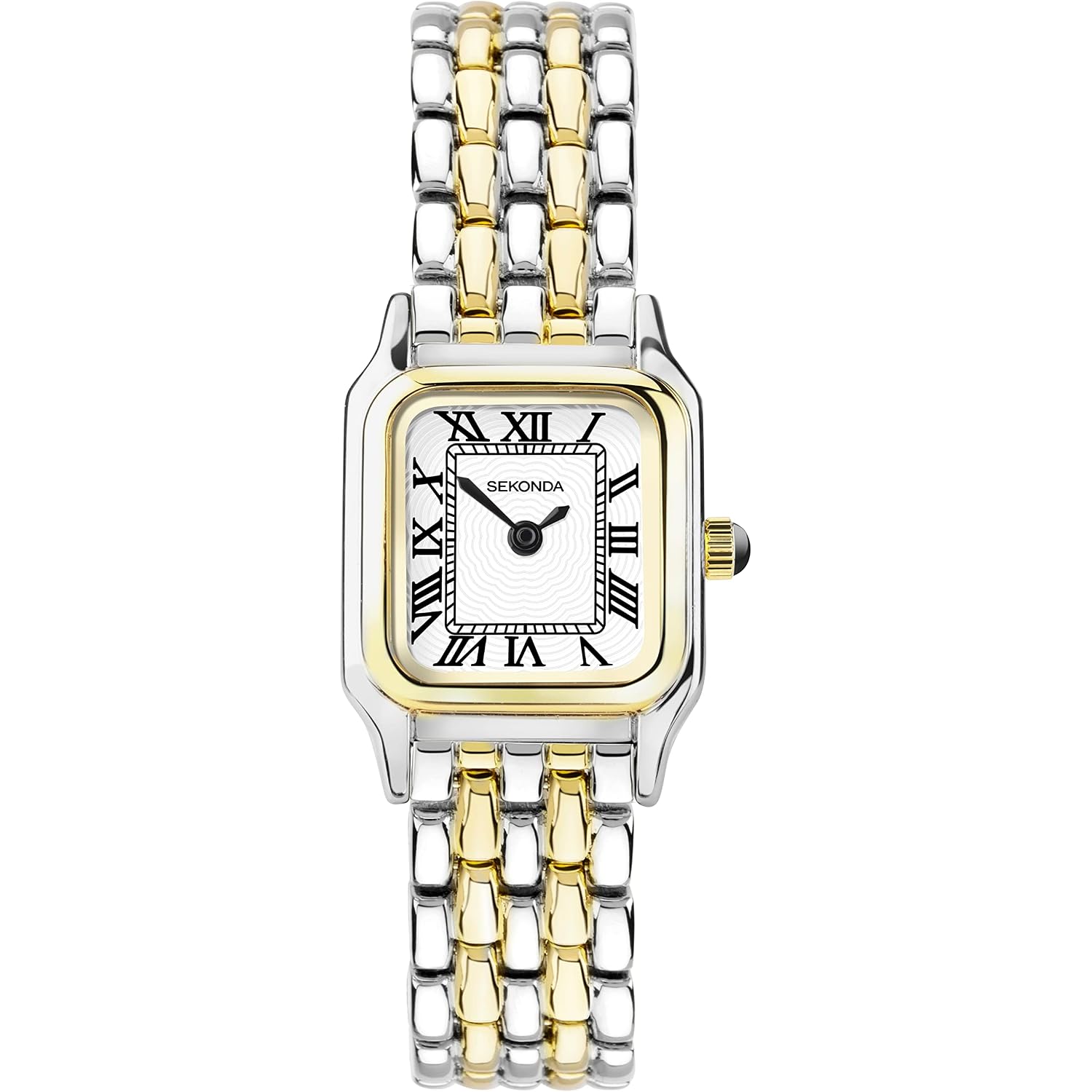 Sekonda Monica Ladies 20Mm Quartz Watch In White With Roman Numerals, Analogue Display And Alloy Strap