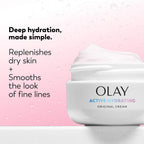 Olay Active Hydrating Cream Face Moisturizer, 1.9 Fl Oz
