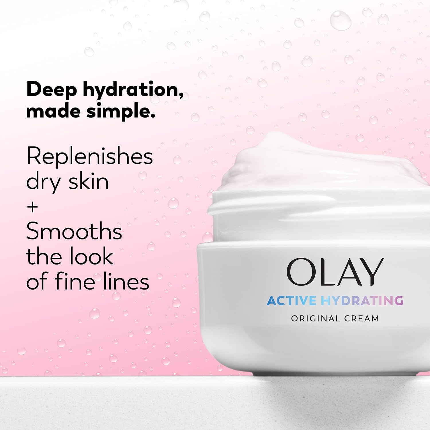 Olay Active Hydrating Cream Face Moisturizer, 1.9 Fl Oz