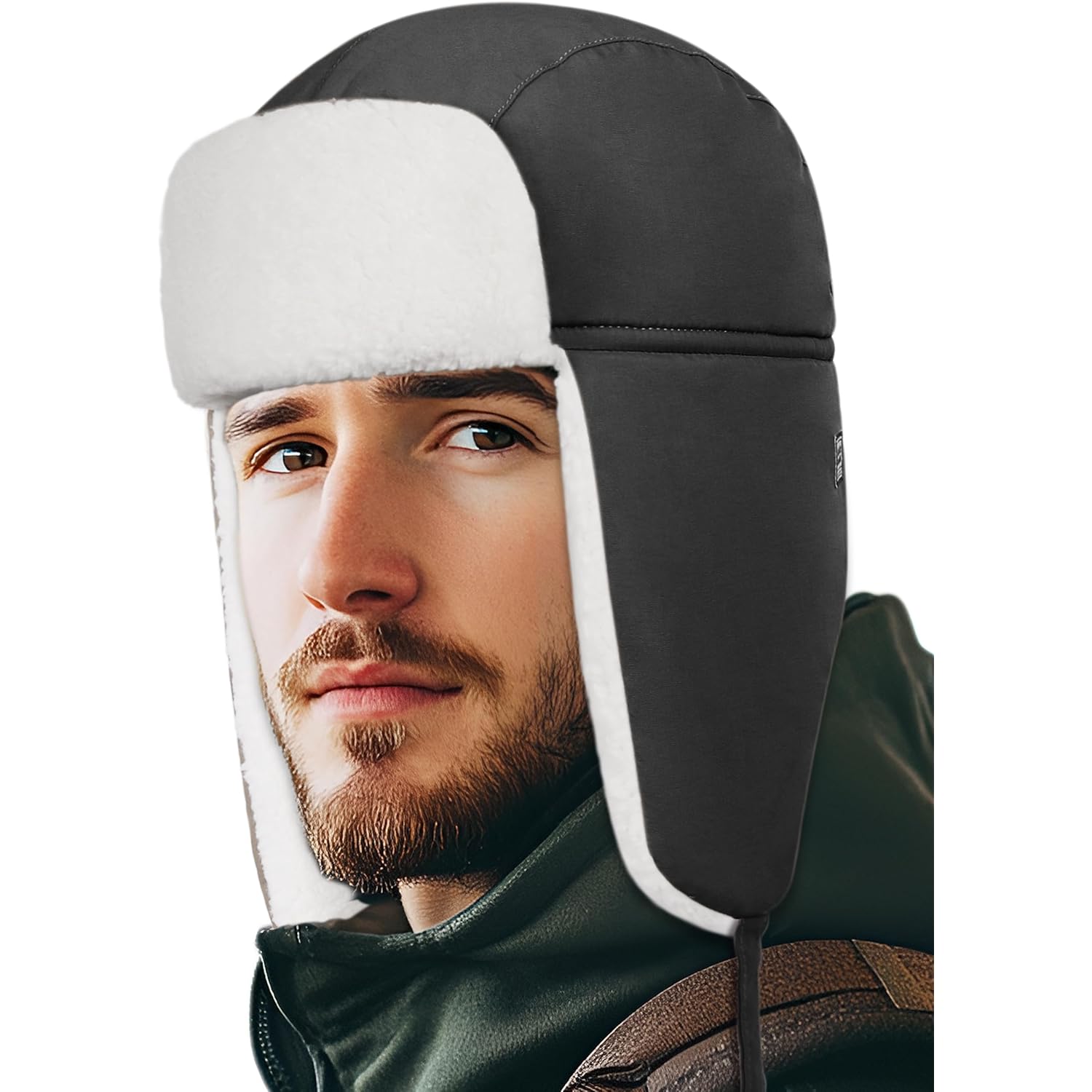 OUTDOOR SHAPING Trapper Hat for Men Women Windproof Trooper Hat Ushanka Ear Flaps Warm Winter Outdoor Hats