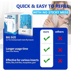 Blue Uv Light Flying Insect Trap, Plug-In Bug Catcher With 4 Sticky Refills For 100+ Days, Fly Catcher For Flies, Fruit Flies, Gnats, Moths, Silent For Home