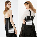 Ljczka Mini Crossbody Bags For Women Y2K Small Square Purse With Chain Strap Clutch Evening Handbags For Dressy, Prom, Party