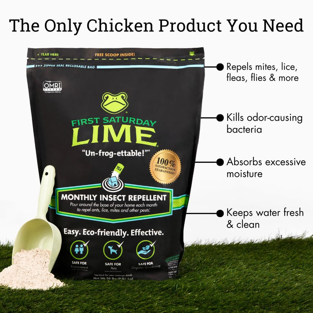First Saturday Lime Insect Deterrent 20Lb | Natural Repellent For Outdoors