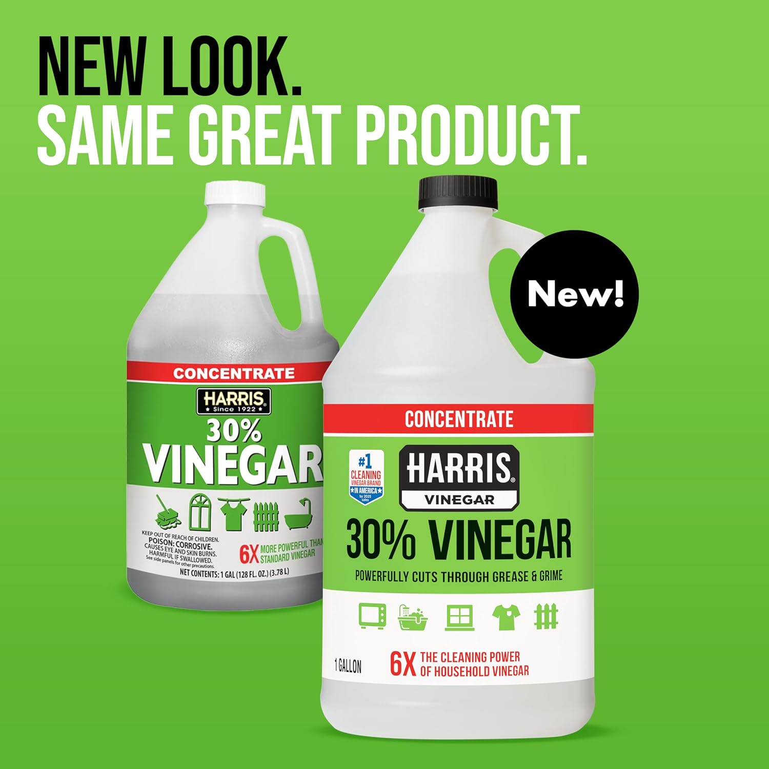 Harris 30% Vinegar Concentrated Extra Strength — All Purpose Cleaner For Home, Garden & Patio