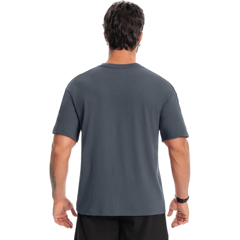 Little Beauty 5 Pack Men'S T-Shirts Crew Neck Short Sleeve Cotton Tee Casual Summer Tops