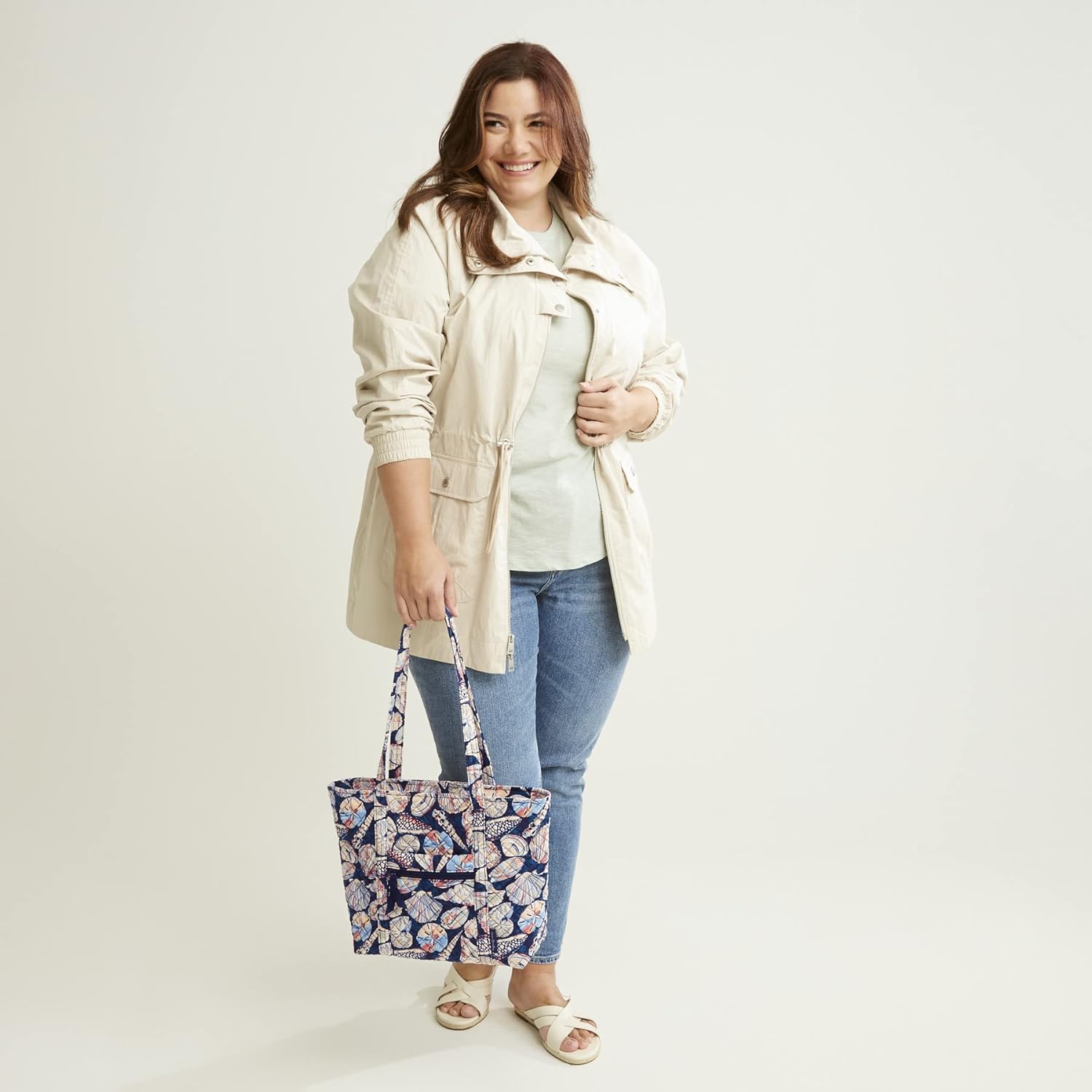 Vera Bradley Women's Cotton Small Vera Tote Bag
