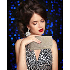 TINDTOP Clutch Purses for Women, Formal Evening Bags Suede Shoulder Envelope Party Handbags Wedding Cocktail Prom Clutches