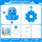 Water Table Pump, Magnetic No-Drill Rechargeable Battery Powered Continuous Flow Water Pump, Fits Water Tables & Step 2, Cordless Pump Toys, Outdoor Water Play Accessories For Kids & Toddlers, Blue
