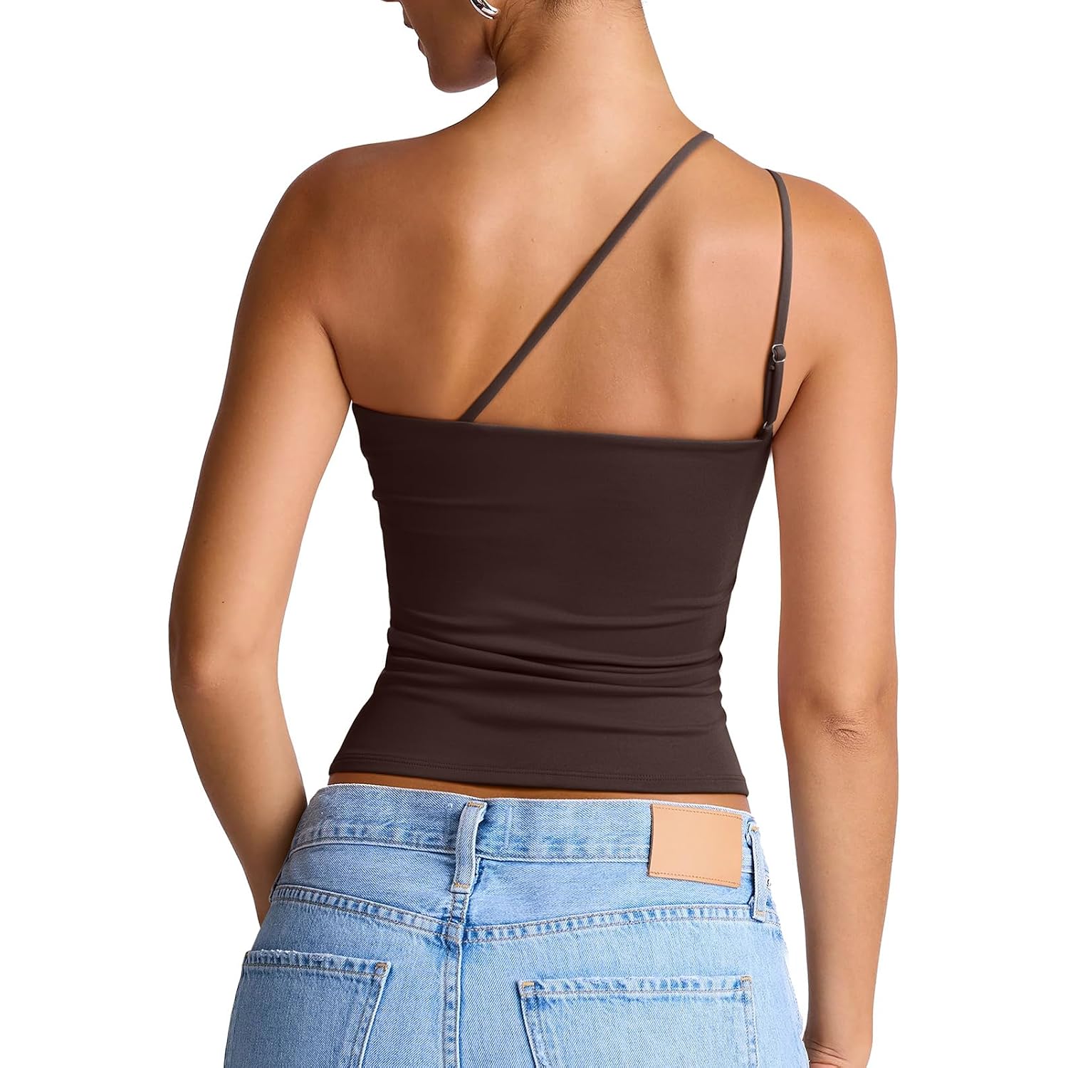 REORIA Off the Shoulder Tops for Women Summer Sleeveless Sexy Going Out Tank One Shoulder Top 2026 Trendy Clothes
