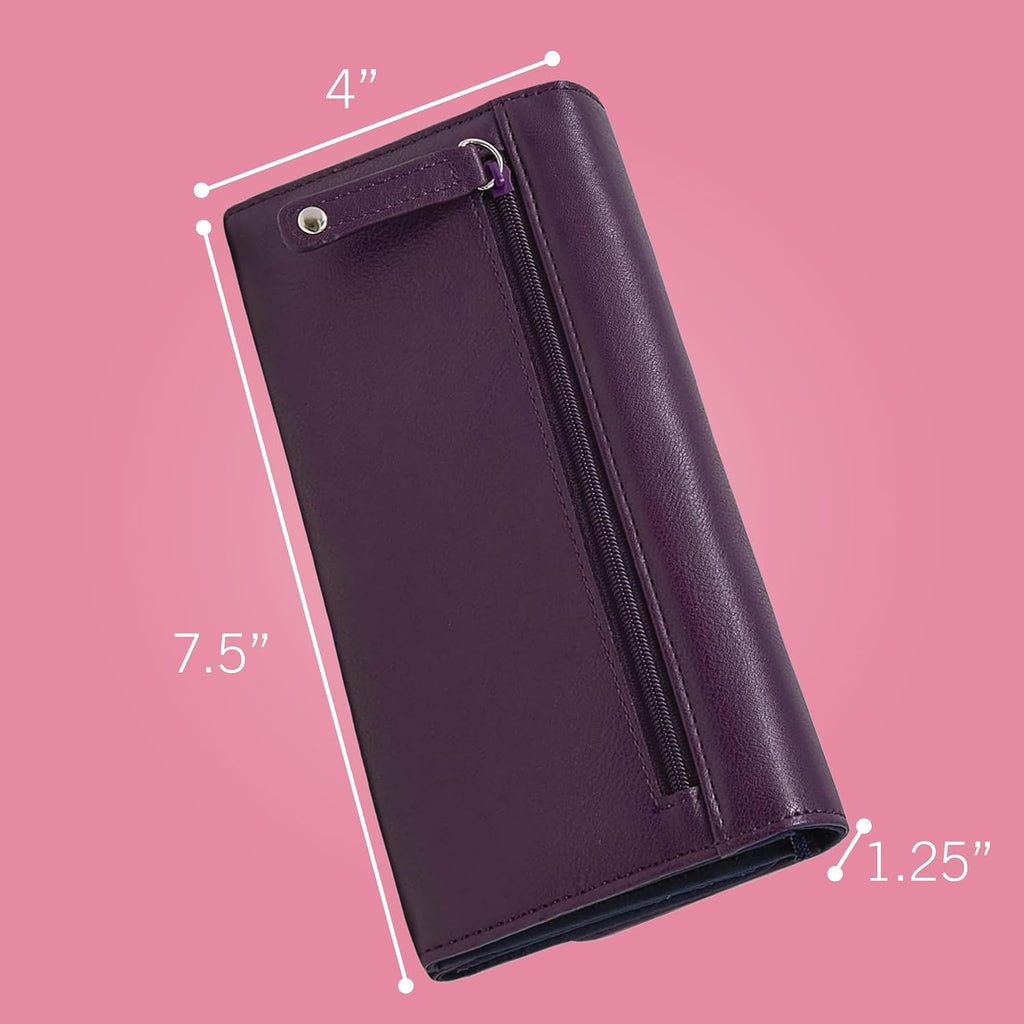 Nautica Money Manager Womens Slim Rfid Blocking Wallet, Small Bifold Credit Card Holder With Zipper Coin Pocket And Id Window