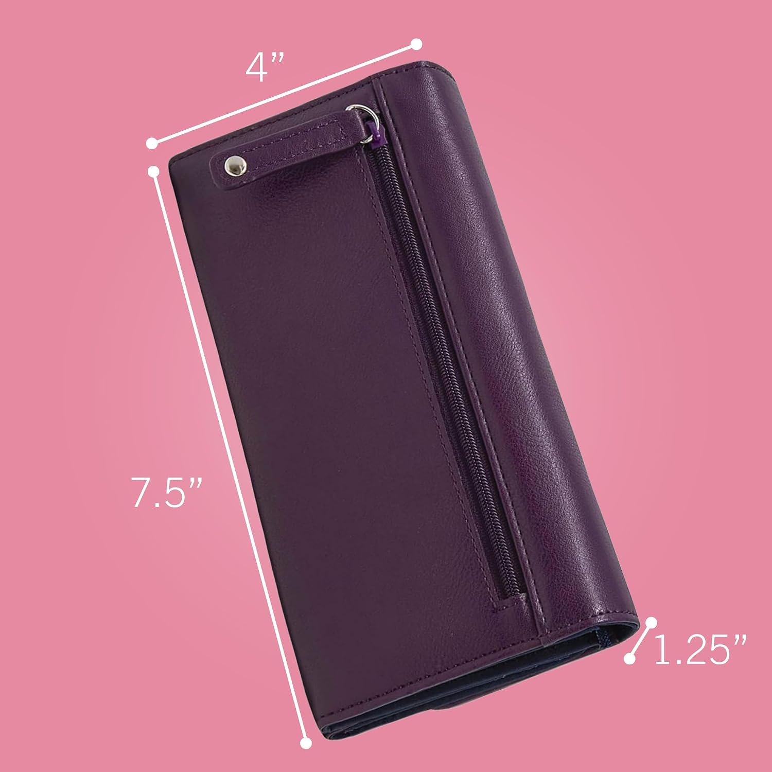 Nautica Money Manager Womens Slim Rfid Blocking Wallet, Small Bifold Credit Card Holder With Zipper Coin Pocket And Id Window