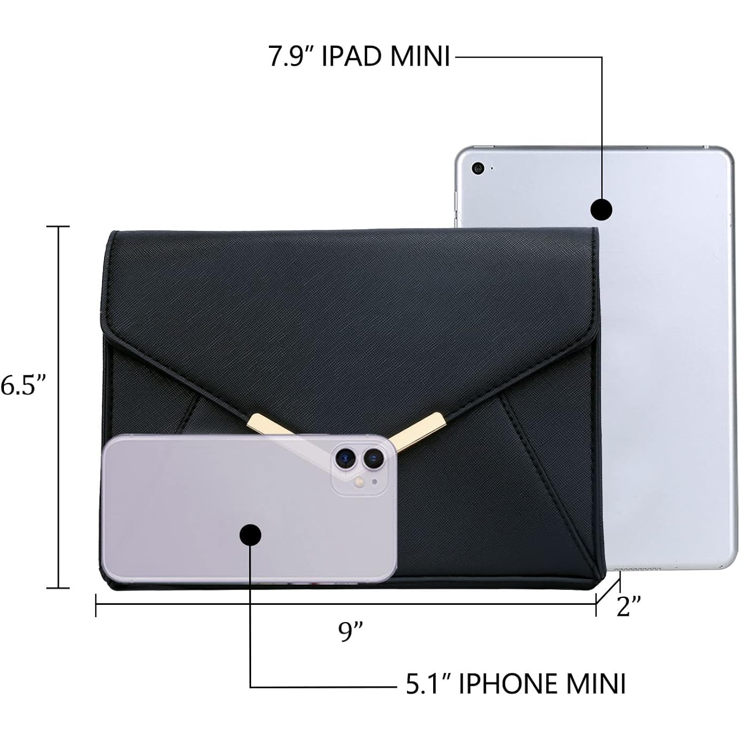 Kkxiu Women Elegant Faux Leather Evening Envelope Clutch Purse Foldover Bags For Party Wedding Prom