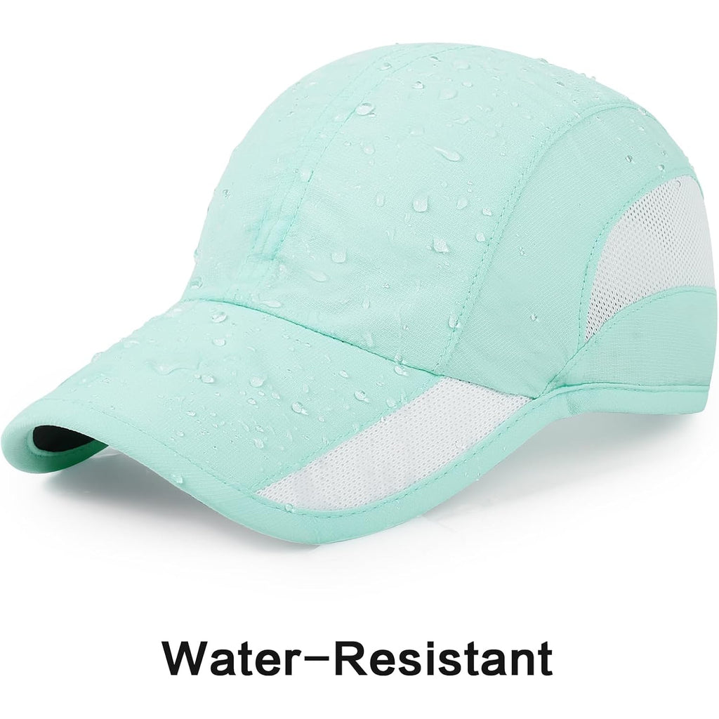 Hh Hofnen Quick Dry Baseball Cap Unstructured Running Cap Water-Resistant Upf 50+ Mesh Golf Sun Hats For Men Women