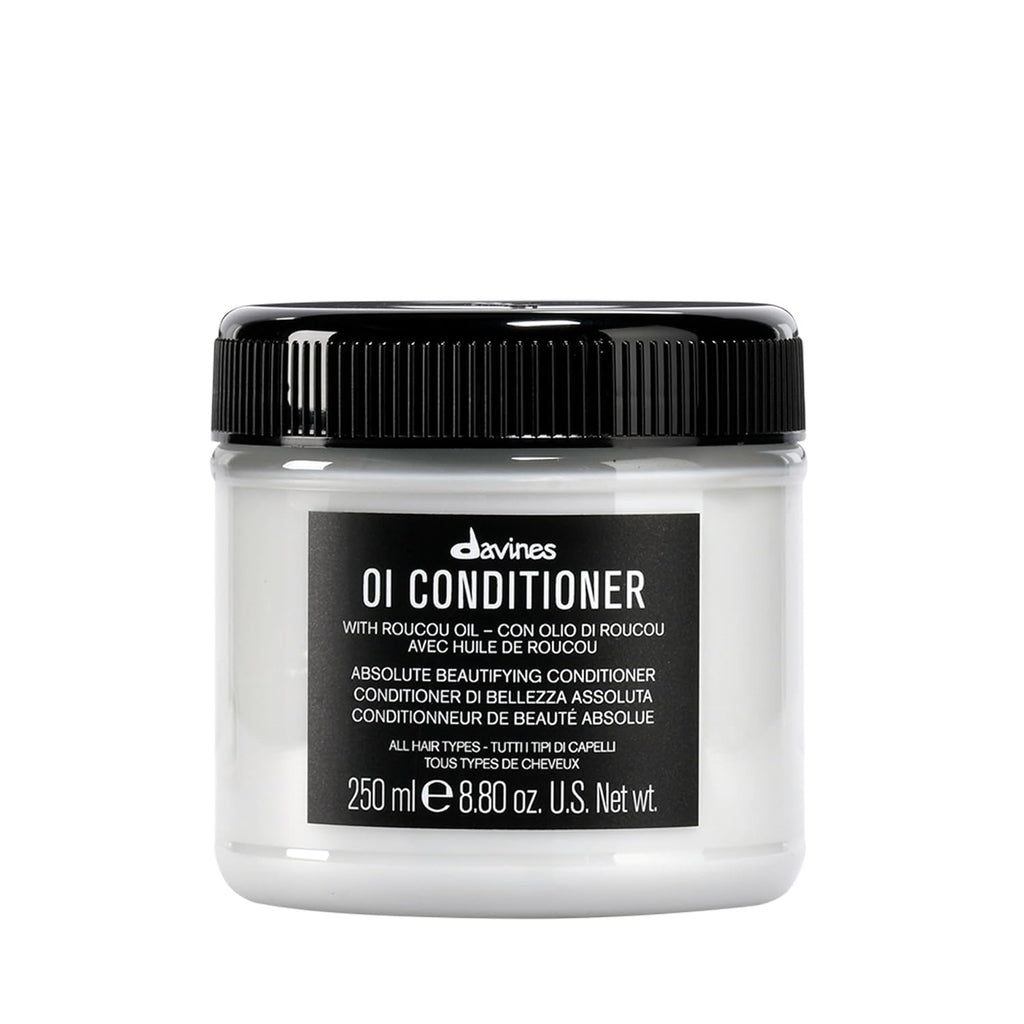 Davines Oi Conditioner, Rich Creamy Hydrating Conditioner For All Hair Types - Accelerates Drying, Protects Structure & Adds Shine With Antioxidant Roucou Oil - Softens & Detangles