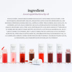 NOONI Korean Lip Oil - Applepeony | Long-Lasting, Moisturizing, Plumping, Revitalizing for Dry Lips, Waterproof, No Peel Off, Hydrating Lip Stain, Stocking Stuffers, Cute Stuff, 0.12 FL Oz