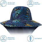 Bassdash Upf 50+ Unisex Water Resistant Wide Brim Sun Hat With Large Neck Flap Ponytail Fishing Hat For Men Women