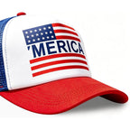 4Th Of July Hat 4Th Of July Accessories Adjustable Baseball Cap Snapback Mesh American Flag Usa Hat Fourth Of July Memorial Veterans Labor For Women Men Teen