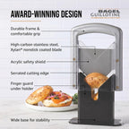 Hoan Bagel Biter Bagel Slicer And Cutter With Safety Shields - Guillotine Style Bagel Cutter Slicer For Large And Small Bagels, English Muffins, Buns, And Rolls - Compact, Dishwasher Safe