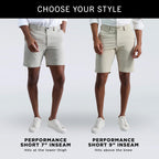 Kenneth Cole Mens Lightweight Hybrid Stretch Performance Shorts - 7 And 9 Inch Inseams