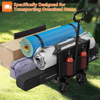 3 In 1 Wagons Carts Foldable With 360Lbs Capacity, 120L Heavy Duty Collapsible Wagon, Utility Wagon Cart With Wheels For Grocery, Camping, Shopping, Beach, Garden Black