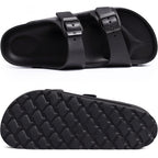 Shevalues Women’S Platform Sandals With Arch Support, Lightweight Cloud Slides With Adjustable Double Buckle, Comfortable Eva Recovery Sandals For Summer Beach
