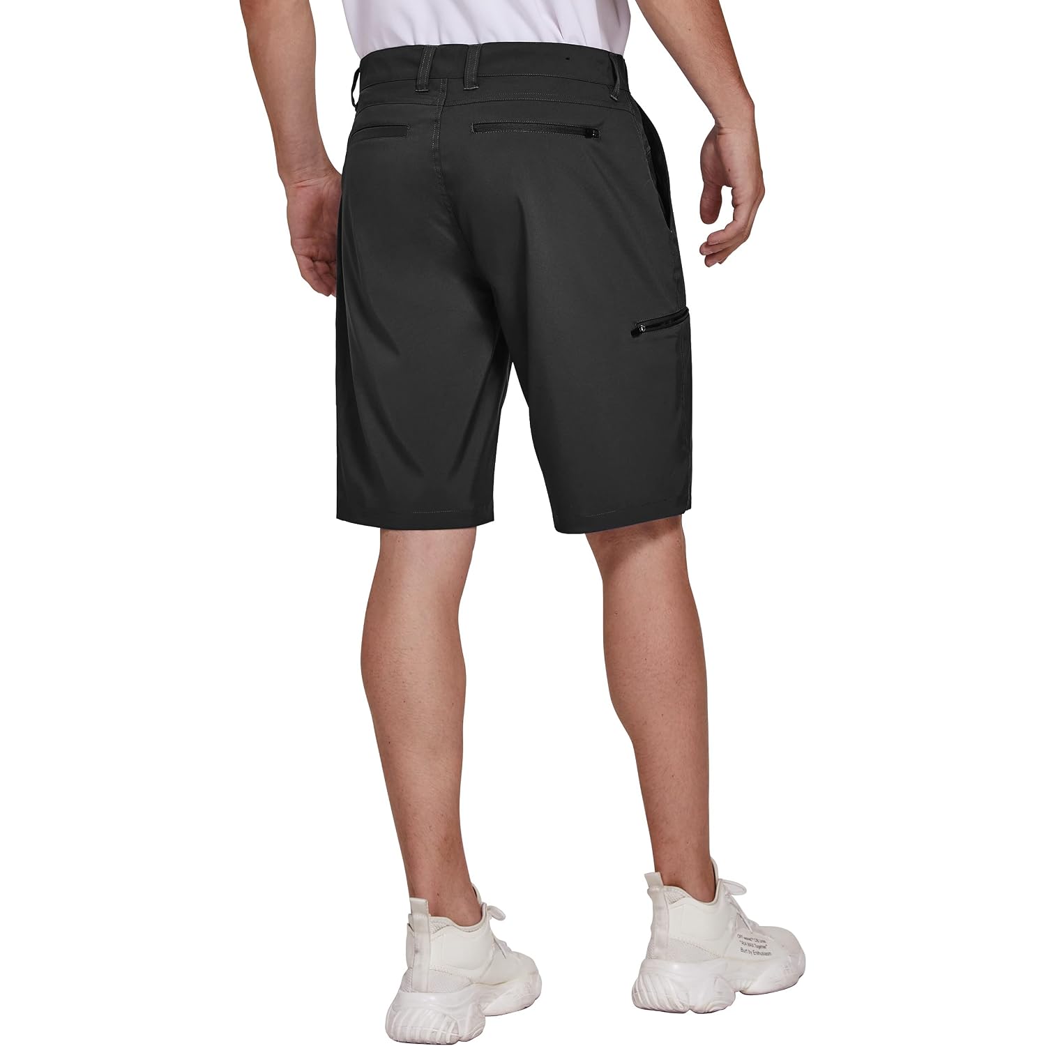 Puli Men'S Golf Hybrid Dress Shorts Stretch Flat Front Quick Dry 10” Inseam | Lightweight Performance Regular Fit Multiple Pockets Machine Washable For Effortless Care