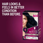 Schwarzkopf Keratin Permanent Hair Dye Cream, 1.1 Midnight Black, Professional Quality Color for Up to 100% Gray Coverage, Bond Enforcing System