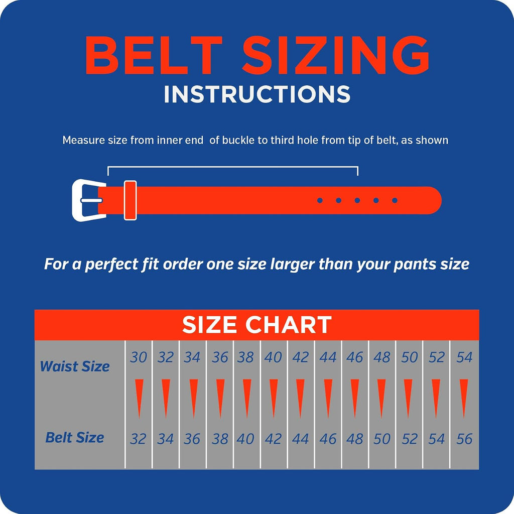 F&L Classic Leather Work Belt, Heavy Duty Double Prong Full Grain Leather Belts For Men 1 1/2", Mens Casual Belts For Jeans