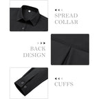 Button Down Shirts for Women Dress Shirt Cotton Long Sleeve Collared Shirt Business Work Office Blouse Top