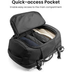 Tomtoc 28/40L Travel Backpack, Tsa Carry On/Personal Item Bag Flight Approved, Water-Resistant Carry On Luggage, Pfas Free