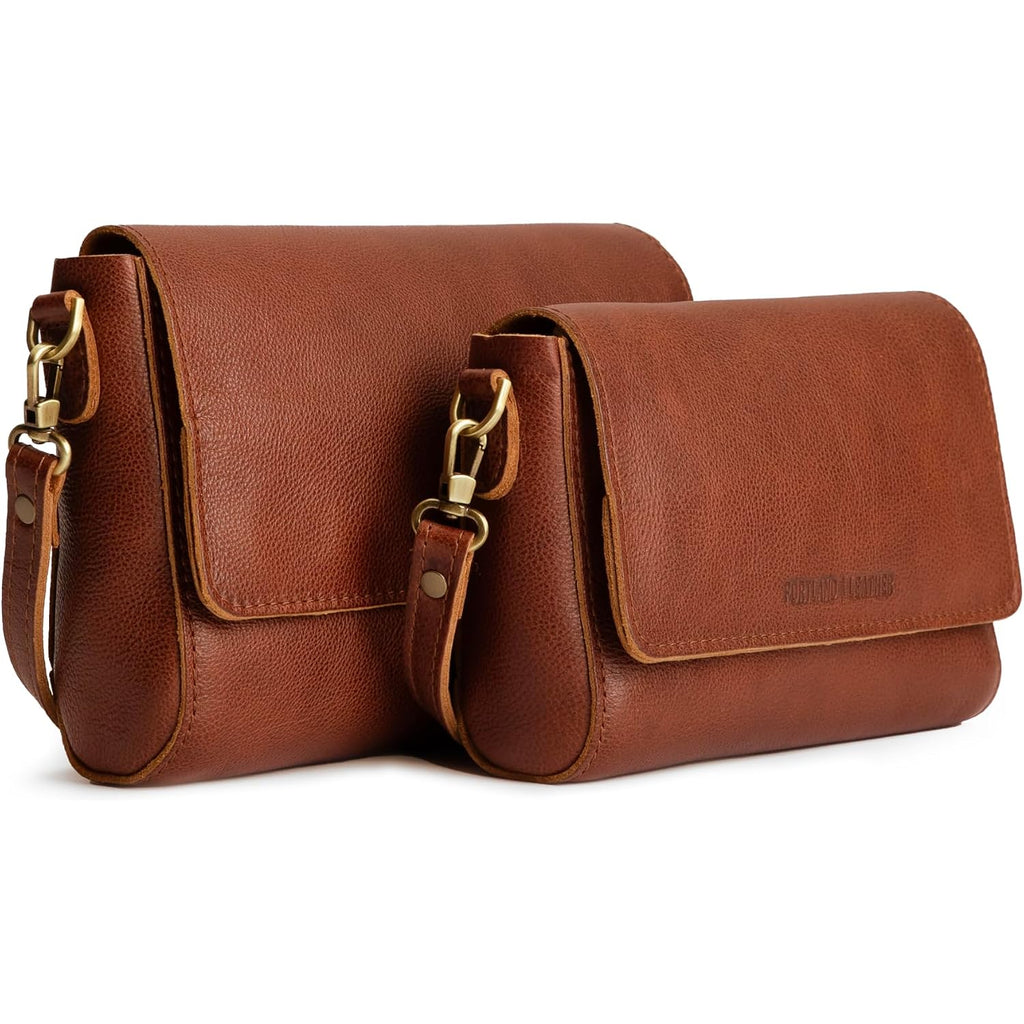Portland Leather Goods Metro Crossbody Bag For Women – Handmade From The Finest Full-Grain Hides