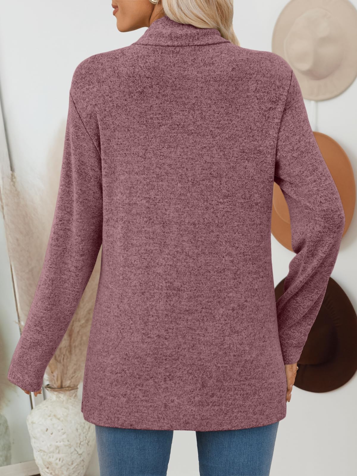 LILLUSORY Cardigan for Women Lightweight Cardigans Fall Fashion Outfits | Open Front Long Cardigan with Pockets, Business Casual Travel Outfits