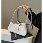Shoulder Bag for Women, Hobo Handbags Trendy Y2K Purses Patent Leather Clutch Bag Cute Bow Purse