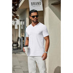 Coofandy Men'S T Shirts Short Sleeve Classic V Neck T-Shirt Casual Summer Basic Tee Shirt