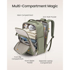 Lovevook 40L Travel Backpack For Women & Men, Airline Approved Carry On Luggage With 3 Packing Cubes, Tsa Overnight Bags, Waterproof Personal Item Bag, Weekender Essentials Backpacks Fits 17" Laptop