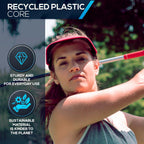 No Headache Sun Visor for Women | Stylish, Lightweight Square Brim Hat | Comfortable UV Protection for Golf, Tennis & Travel