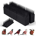 Bird Spikes, 20 Pack Pigeon Deterrent For Small Birds Raccoon Cats Defender For Outside To Keep Squirrel Away, Plastic Fence Spike For Railing And Roof-Black