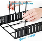 Pots And Pans Organizer For Cabinet 16.61 Height, 8 Tier Pot Organizers Rack With 3 Diy Methods, Adjustable Pan Organizer Under Cabinet Kitchen Organization And Storage