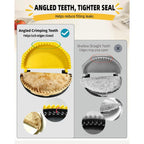 4-Size Nesting Tortilla Sealer & Crimper For Less Filling Mess | 4/6/8/10-Inch Sizes, Bpa-Free Pp; Microwave/Dishwasher Safe, 25Mm Bottom Eject Hole For Quesadillas, Burritos, Dumplings