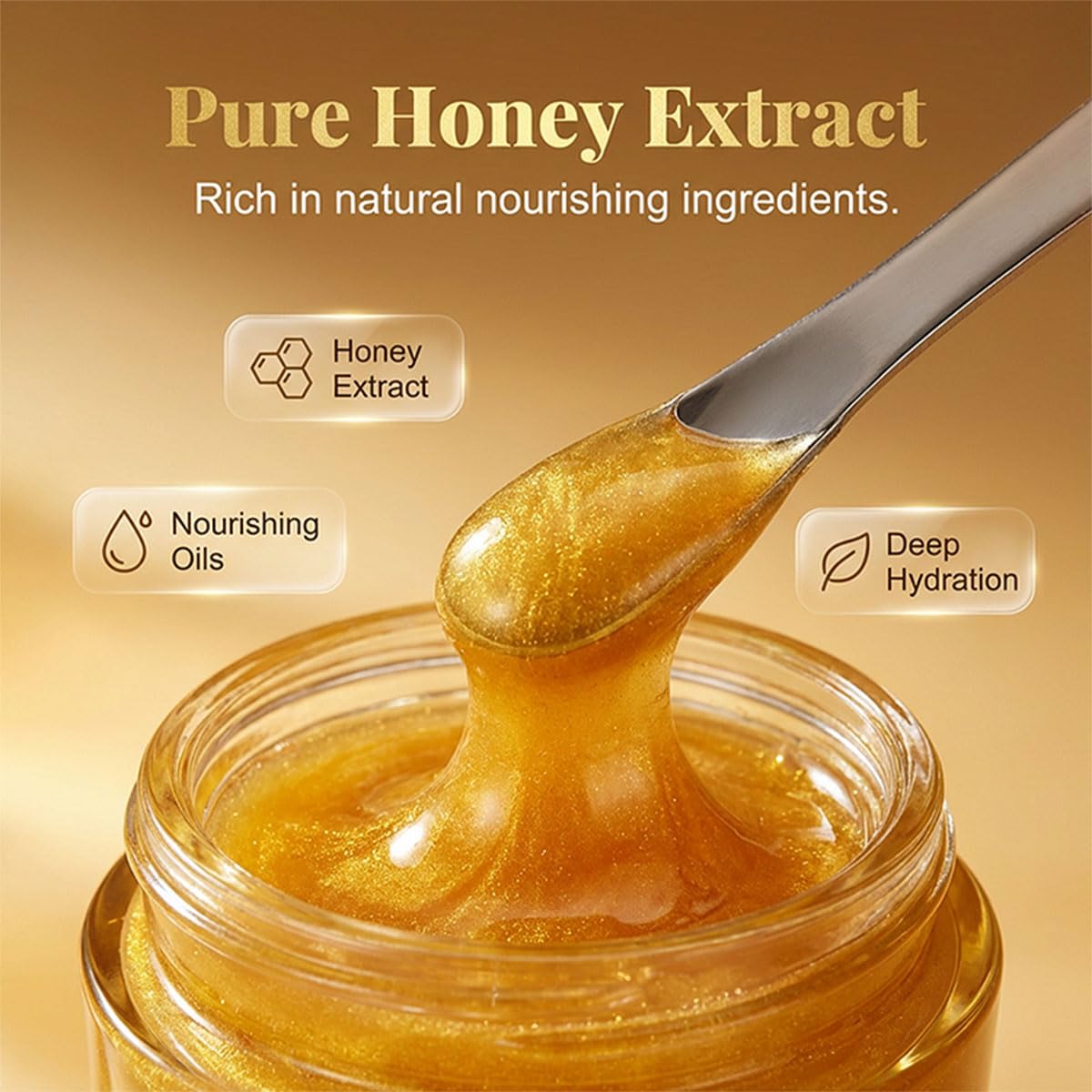 Moisturizing Nourishing Honey Hand Mask, Moisturizing Hydrating Hand Masks for Women, Nourishing Exfoliating Hand Film Hands Care Soft (3PCS)