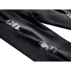 Men'S Ripped Denim Shorts & Jeans Summer Casual Classic Straight Distressed Ripped Short Jeans
